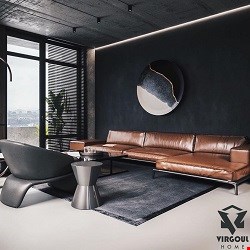 مبل چرمی - کد FCH4022